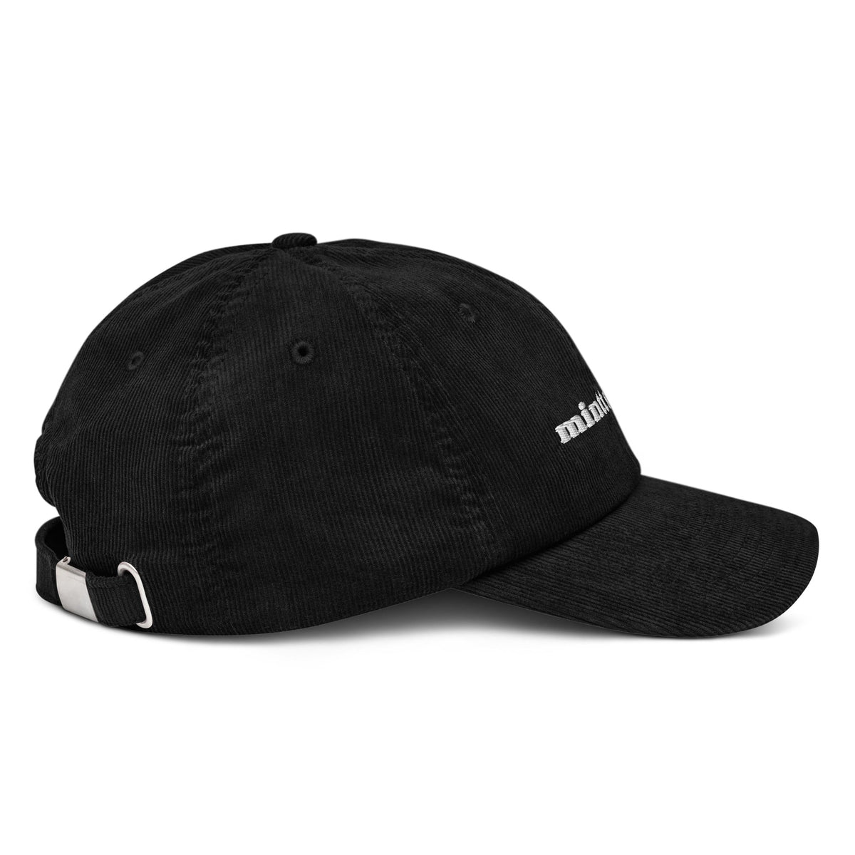 Mintt Studio Black Corduroy Cap - mintt-studio