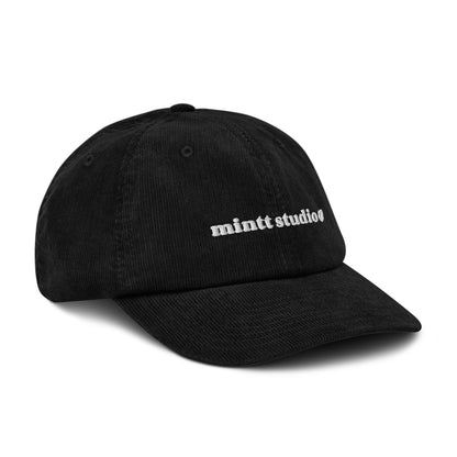 Mintt Studio Black Corduroy Cap - mintt-studio