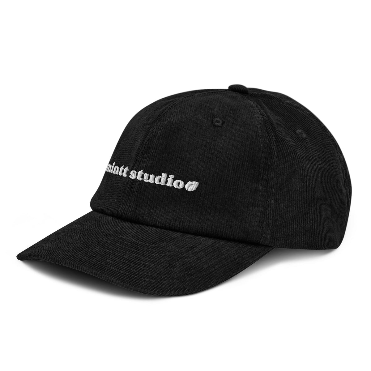 Mintt Studio Black Corduroy Cap - mintt-studio